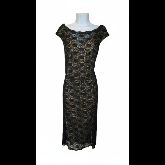 Alex Evenings Black Lace Dress - Picture 10 of 10